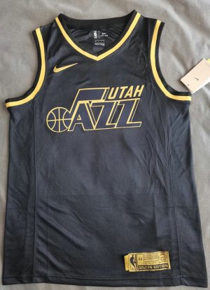 NBA 45 Mitchell Jazz Maillot noir gold